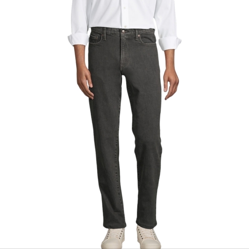 Lands End Traditional Fit Straight Leg Denim Jeans‎ Size 36